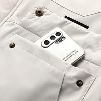 Mid-Length Hooded Outdoor Windbreaker Jacket