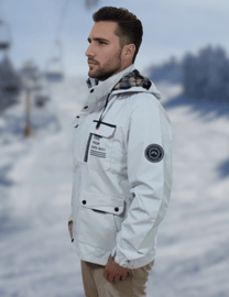 Mid-Length Hooded Outdoor Windbreaker Jacket