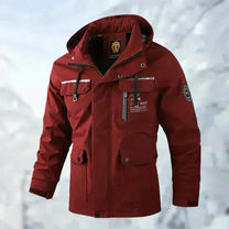 Mid-Length Hooded Outdoor Windbreaker Jacket