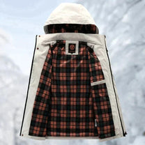 Mid-Length Hooded Outdoor Windbreaker Jacket