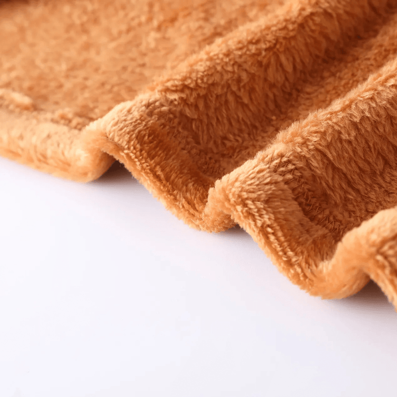 Mid-Length Plush Winter Coat With Lapel Collar And Pockets