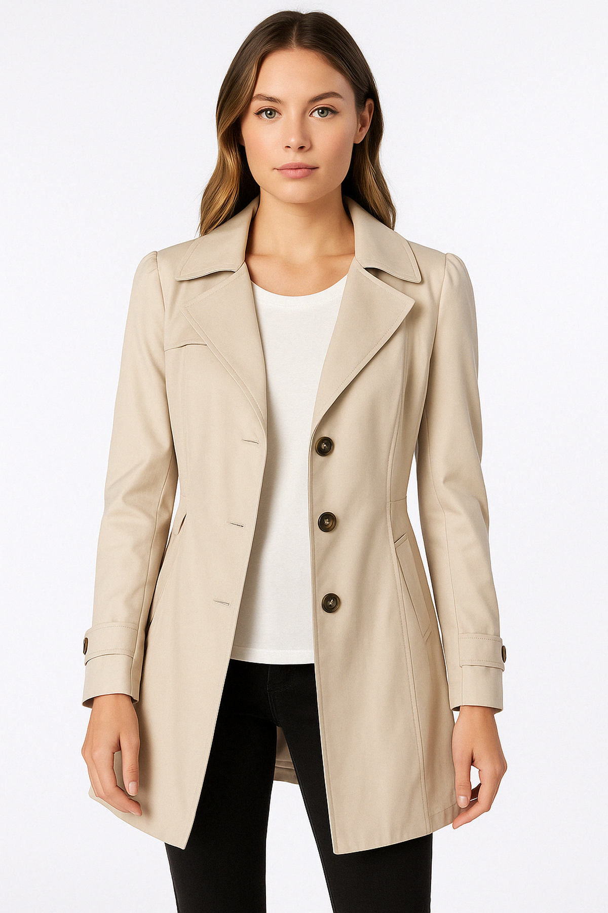 Mid-Length Trench Coat