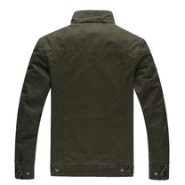 Military-Inspired Stand-Up Collar Jacket
