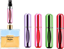 Mini Refillable Perfume Atomiser Bottles 5ml, 4-Pack