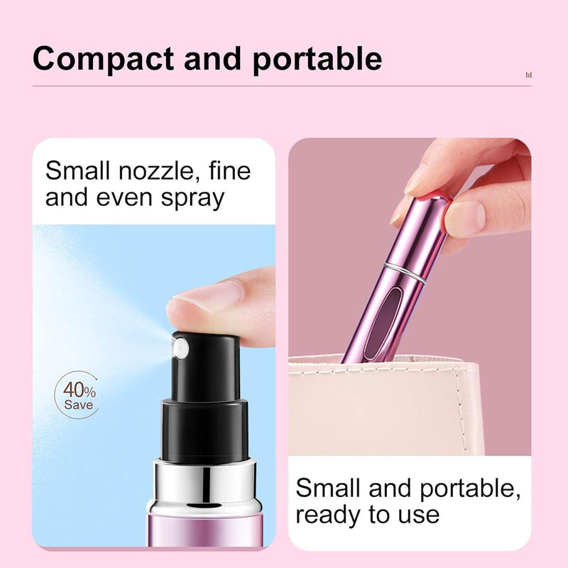 Mini Refillable Perfume Atomiser Bottles 5ml, 4-Pack