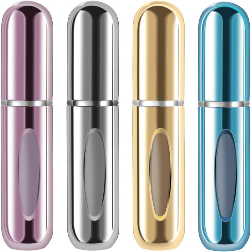 Mini Refillable Perfume Atomiser Bottles 5ml, 4-Pack