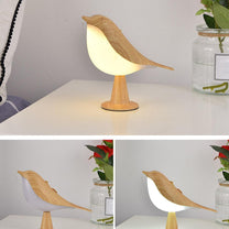 Minimalist Bird-Themed Table Lamp With LED Lighting