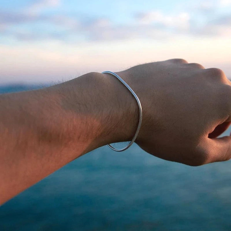 Minimalist Snake Clasp Bracelet