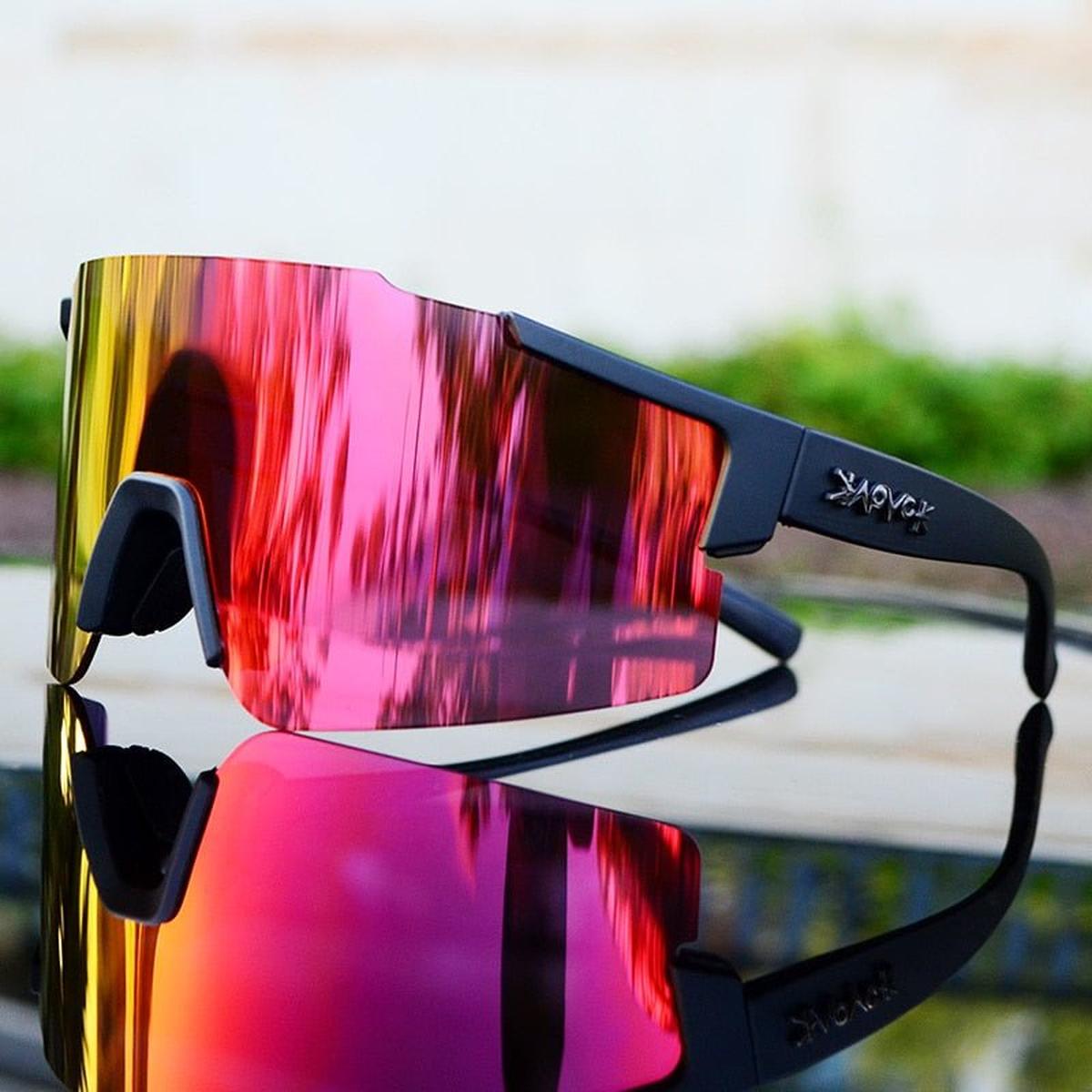 Mirrored Cycling Sunglasses With UV Protection