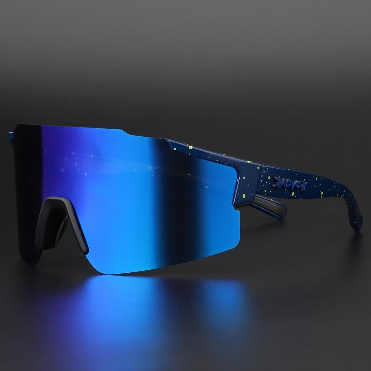 Mirrored Cycling Sunglasses With UV Protection