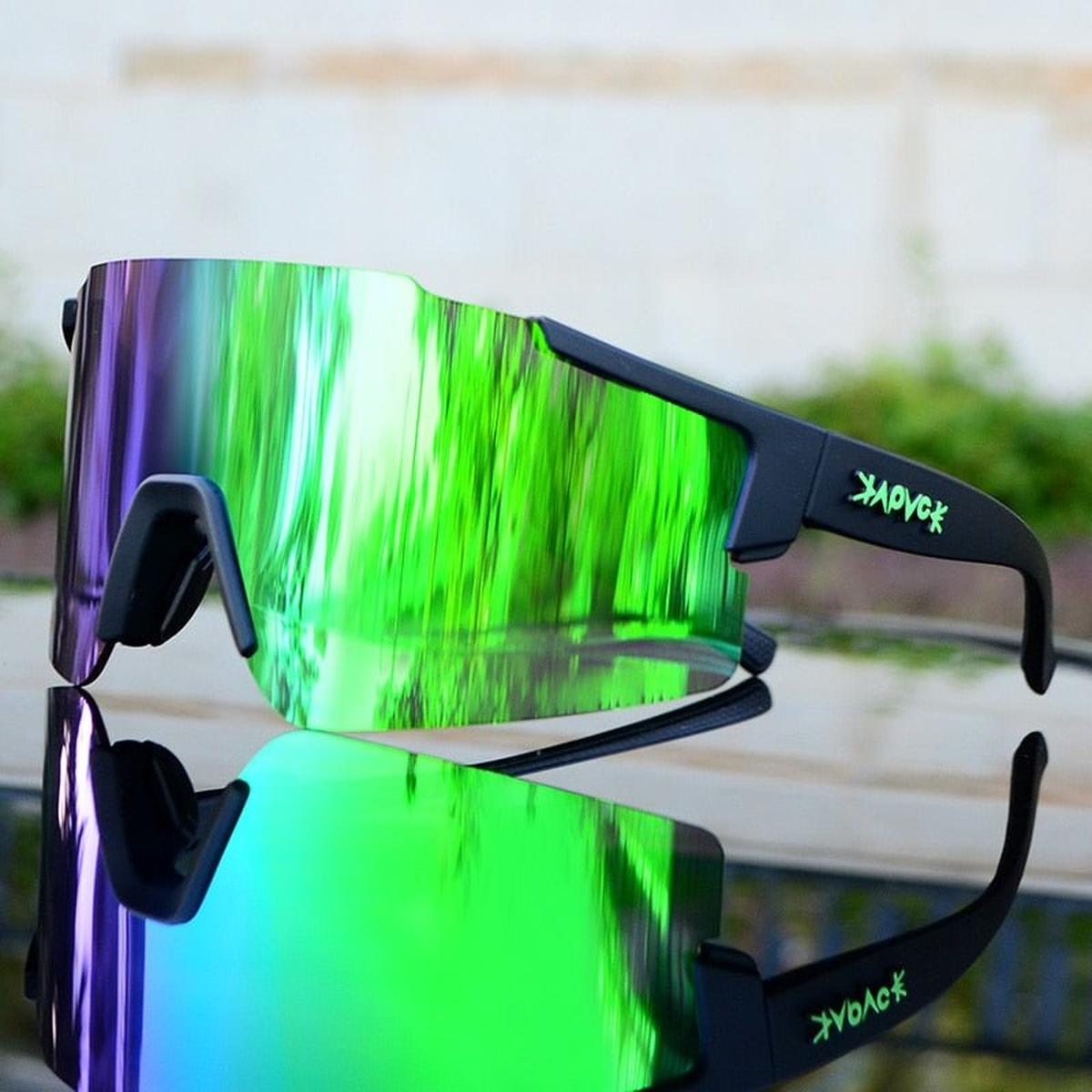 Mirrored Cycling Sunglasses With UV Protection