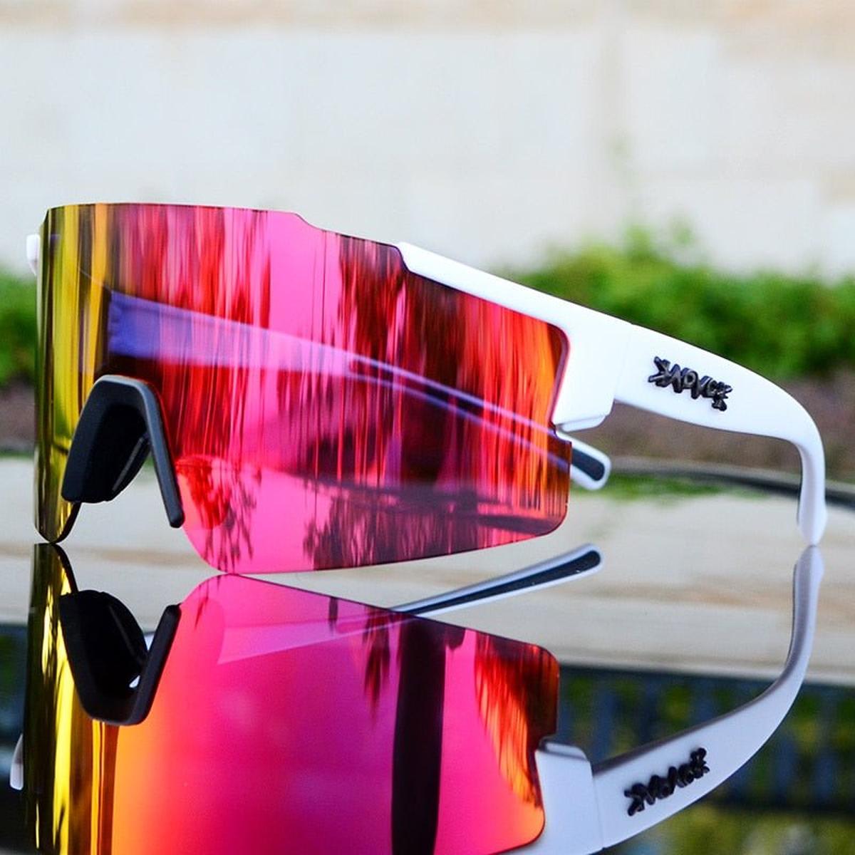 Mirrored Cycling Sunglasses With UV Protection