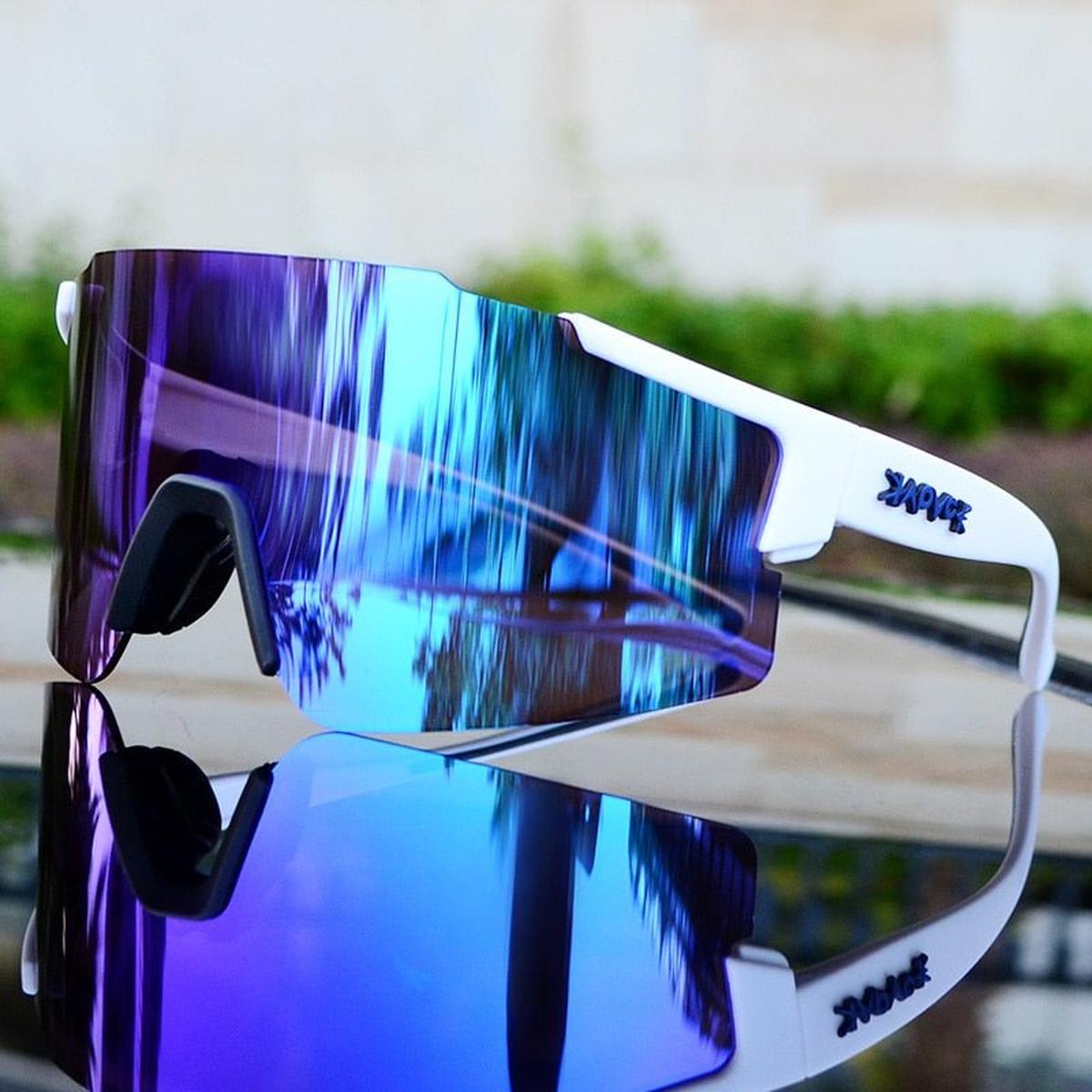 Mirrored Cycling Sunglasses With UV Protection