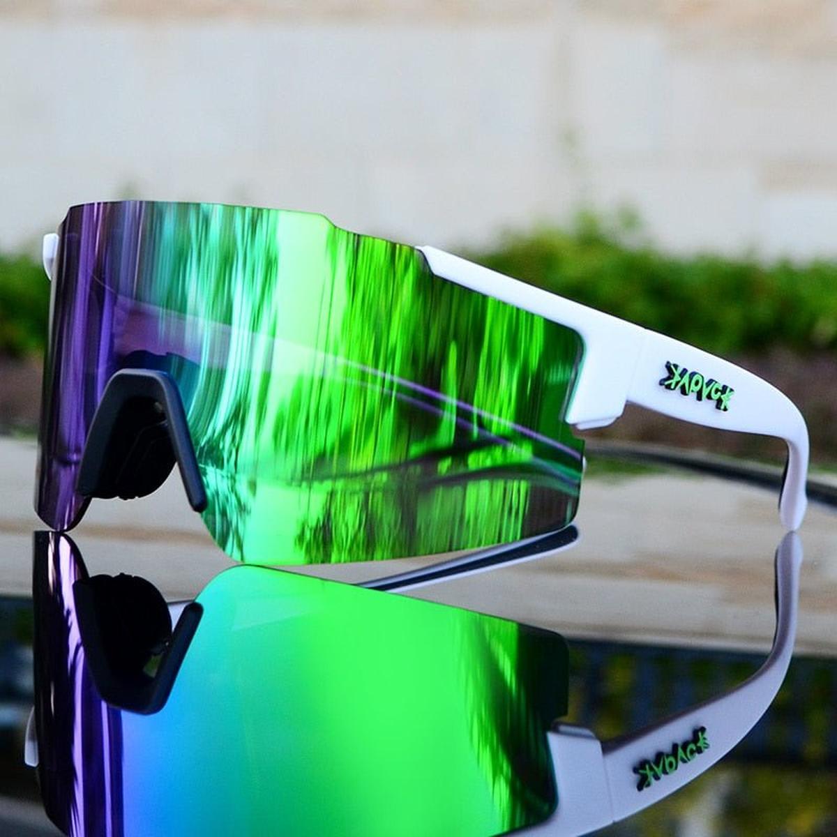 Mirrored Cycling Sunglasses With UV Protection