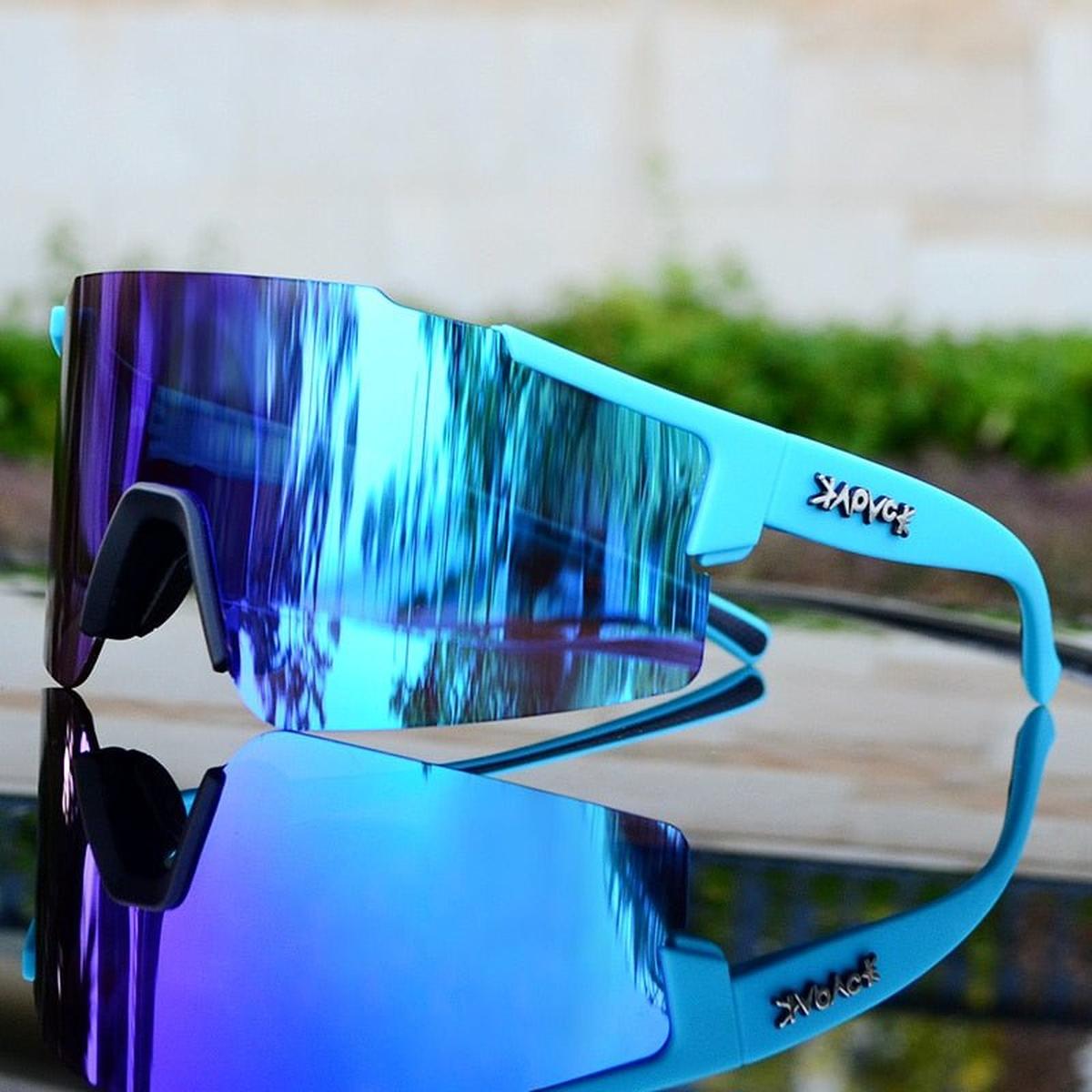 Mirrored Cycling Sunglasses With UV Protection