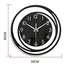 Modern Black Acrylic Wall Clock Scandinavian Design