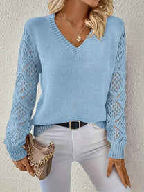 Modern Women&#39;s Knit Pullover For Autumn And Winter
