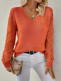 Modern Women&#39;s Knit Pullover For Autumn And Winter