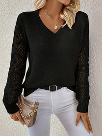 Modern Women&#39;s Knit Pullover For Autumn And Winter