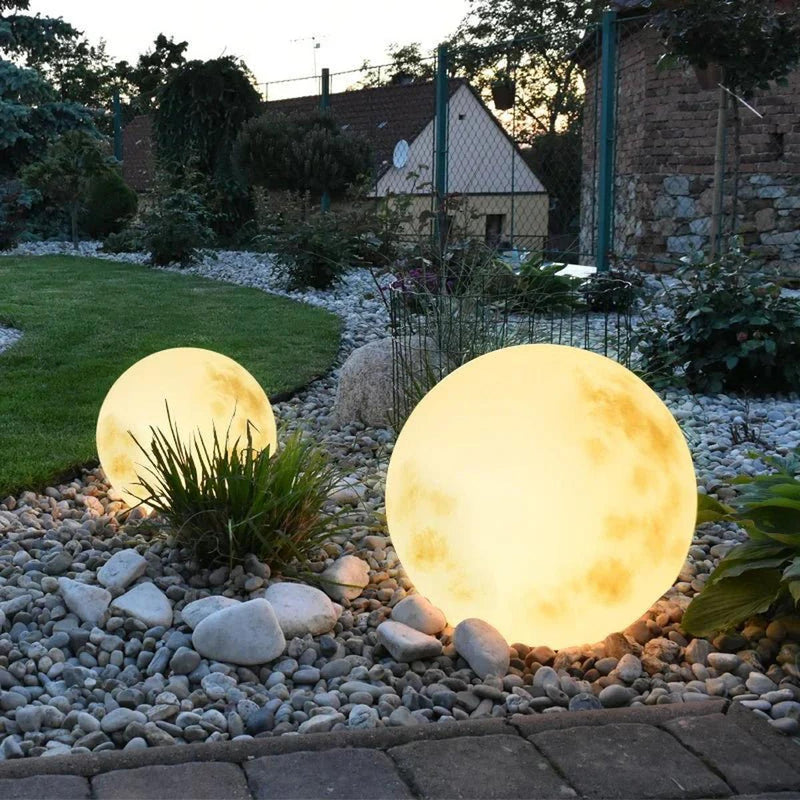 Moon-Inspired Outdoor LED Garden Lamp