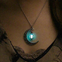 Moonstone Pendant Necklace Stainless Steel