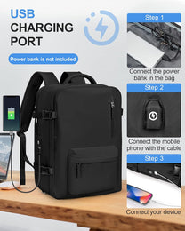 Multi-Compartment Laptop Bag With Adjustable Shoulder Strap