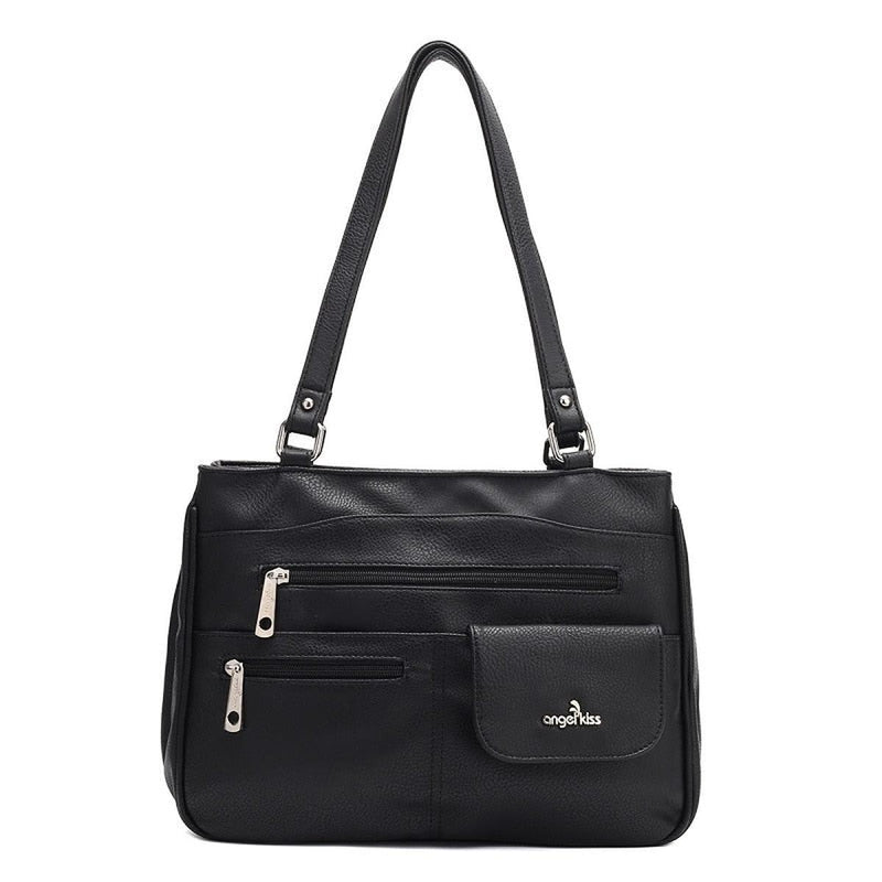 Multi-Compartment Women&#39;s Handbag With Adjustable Straps
