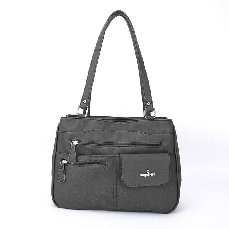 Multi-Compartment Women&#39;s Handbag With Adjustable Straps