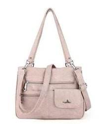 Multi-Compartment Women&#39;s Handbag With Adjustable Straps
