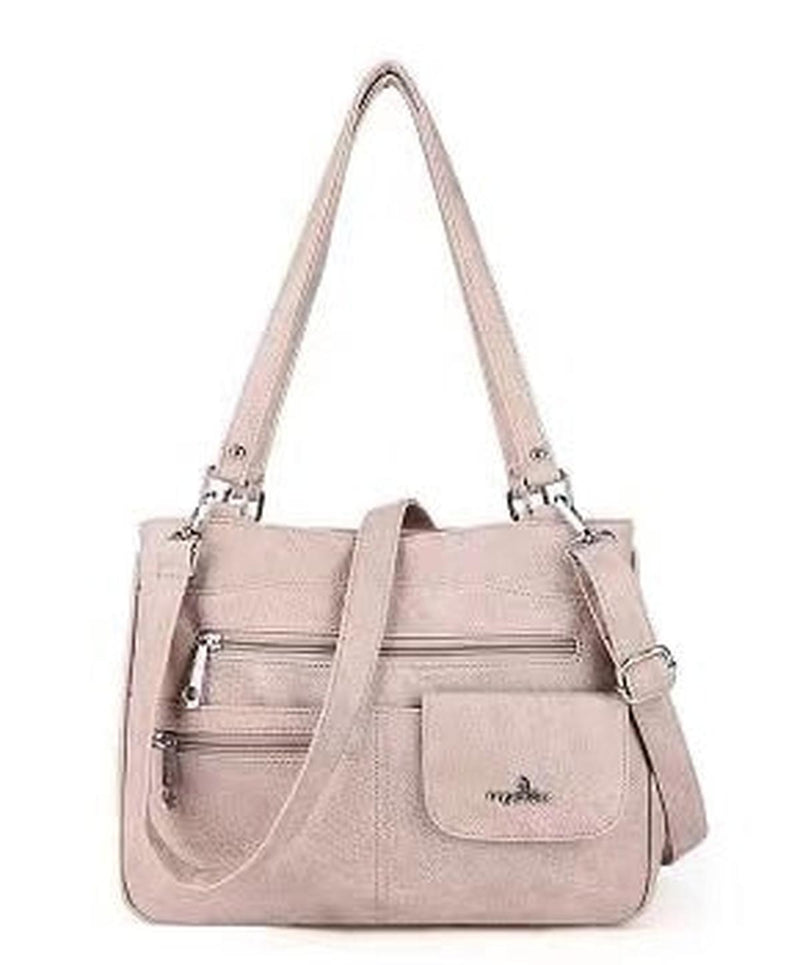 Multi-Compartment Women&#39;s Handbag With Adjustable Straps
