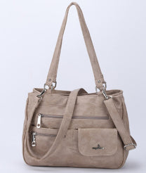 Multi-Compartment Women&#39;s Handbag With Adjustable Straps