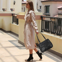 Multi-Compartment Women&#39;s Handbag With Adjustable Straps