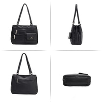 Multi-Compartment Women&#39;s Handbag With Adjustable Straps