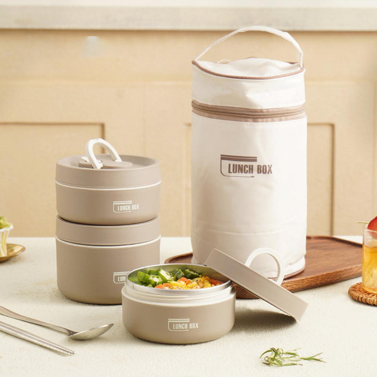 Multi-Layer Insulated Lunchbox With Free Tote Bag