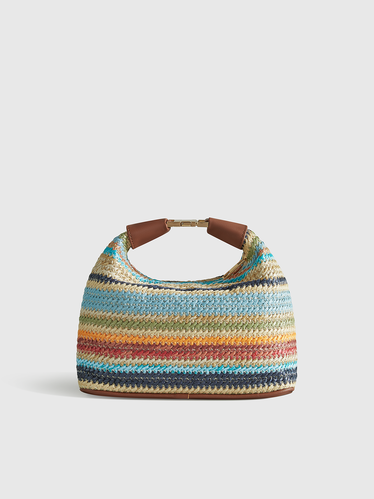 Multicolor Straw Handbag
