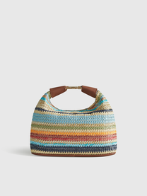 Multicolor Straw Handbag