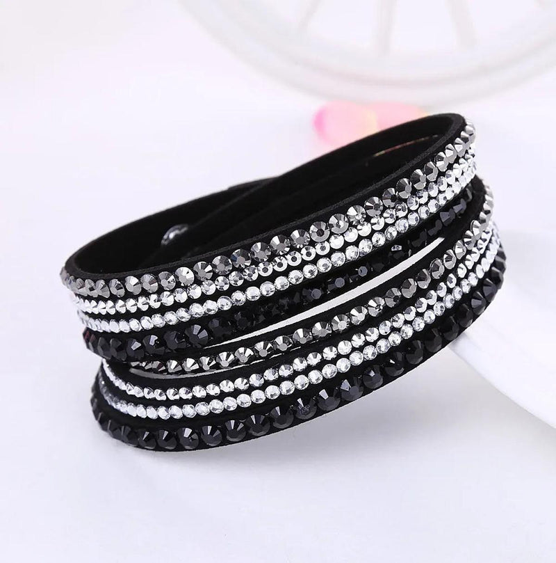 Multilayer Rhinestone Wrap Bracelet