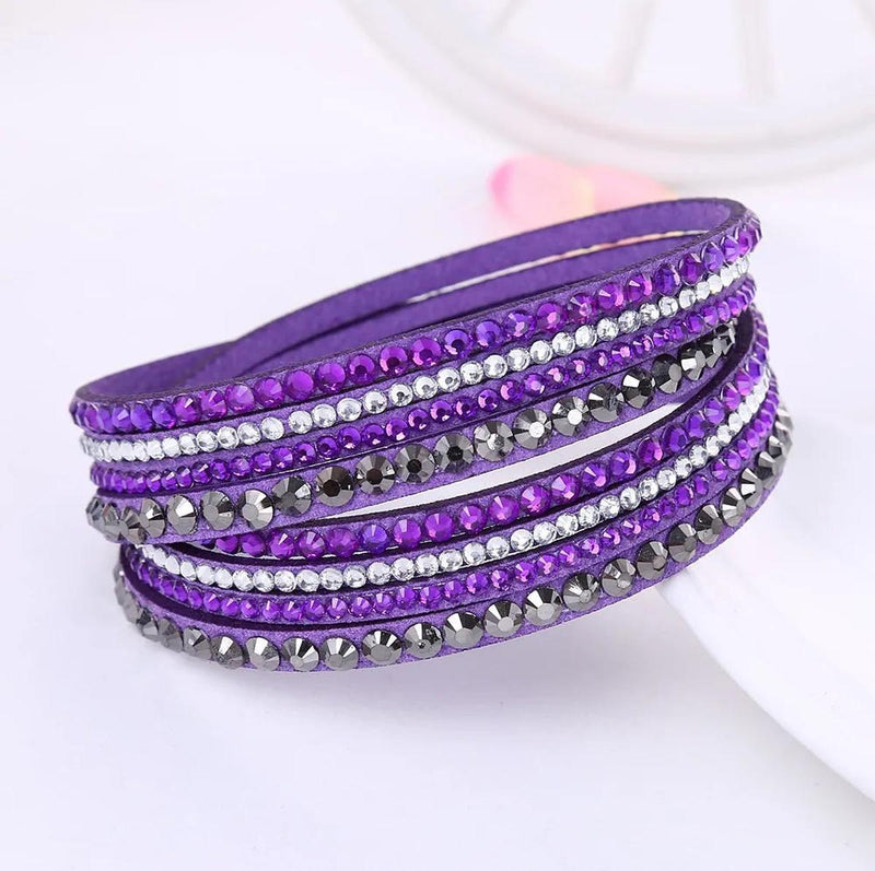 Multilayer Rhinestone Wrap Bracelet
