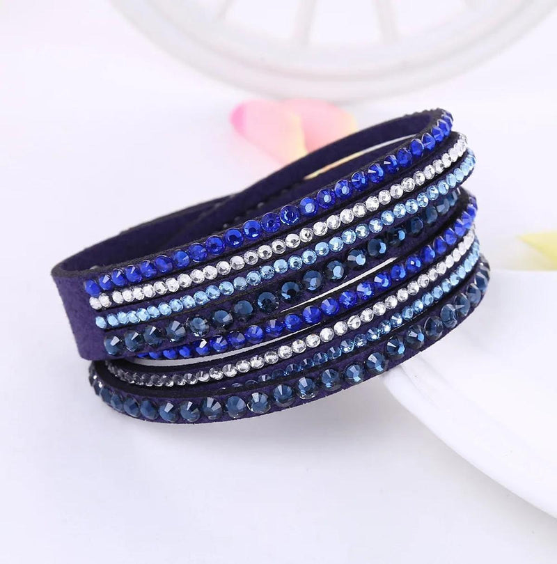 Multilayer Rhinestone Wrap Bracelet