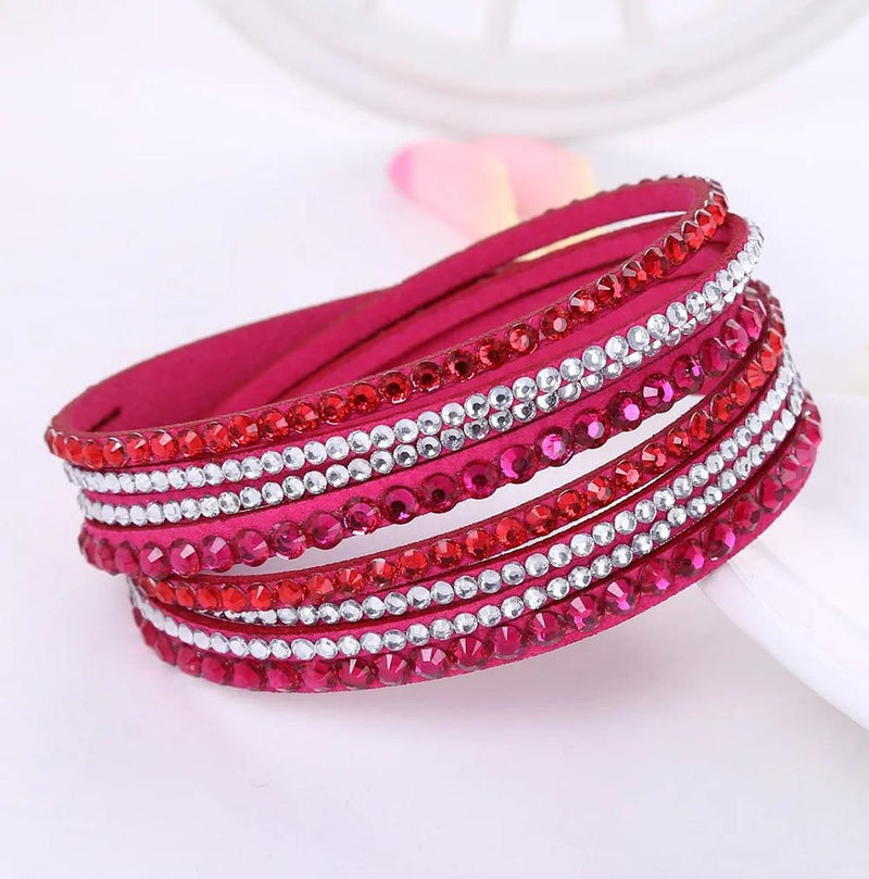 Multilayer Rhinestone Wrap Bracelet