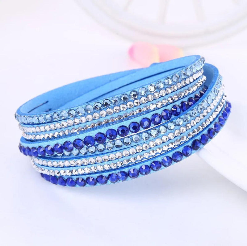Multilayer Rhinestone Wrap Bracelet
