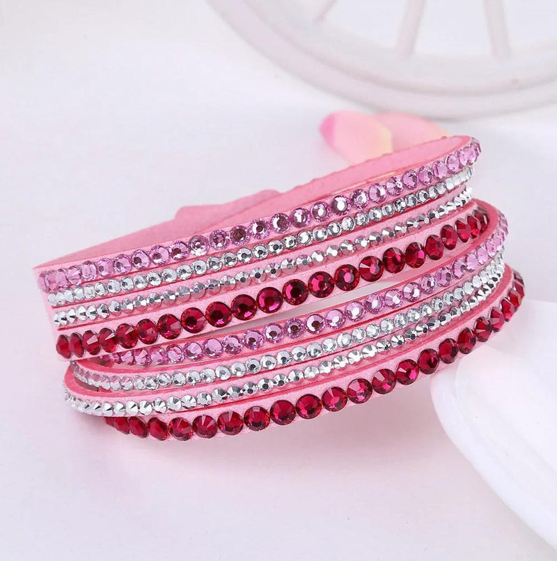 Multilayer Rhinestone Wrap Bracelet