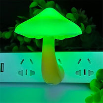 Mushroom-Shaped Plug-In Night Light With Automatic Sensor