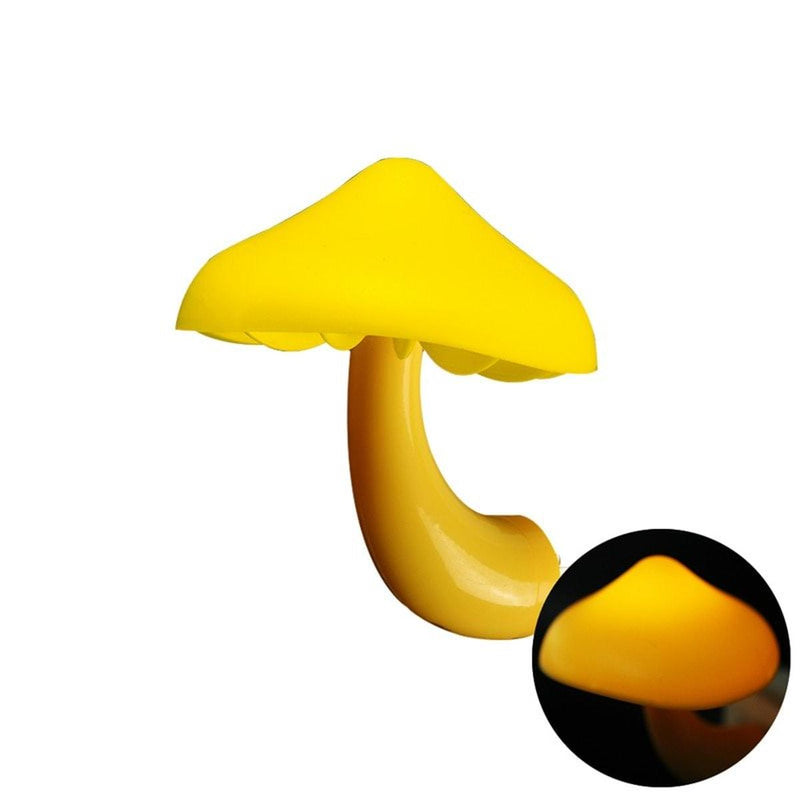 Mushroom-Shaped Plug-In Night Light With Automatic Sensor