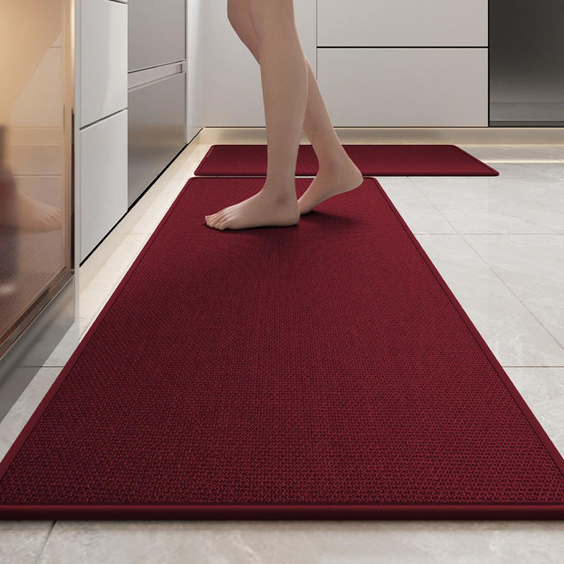 Non-Slip Washable Linen Kitchen Runner Rug