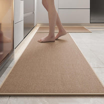 Non-Slip Washable Linen Kitchen Runner Rug