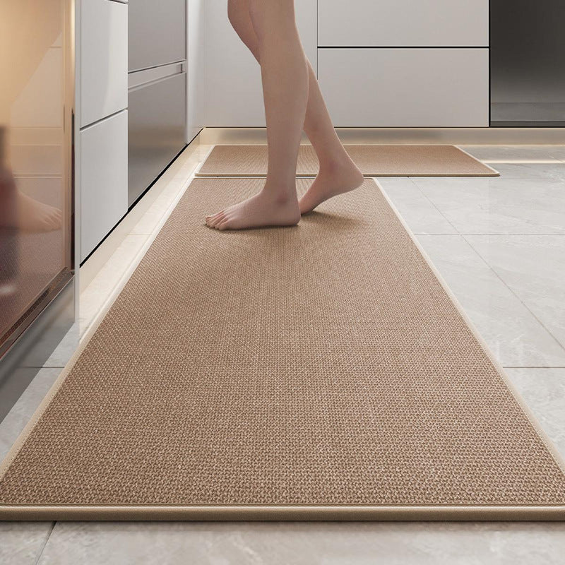 Non-Slip Washable Linen Kitchen Runner Rug