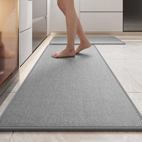 Non-Slip Washable Linen Kitchen Runner Rug
