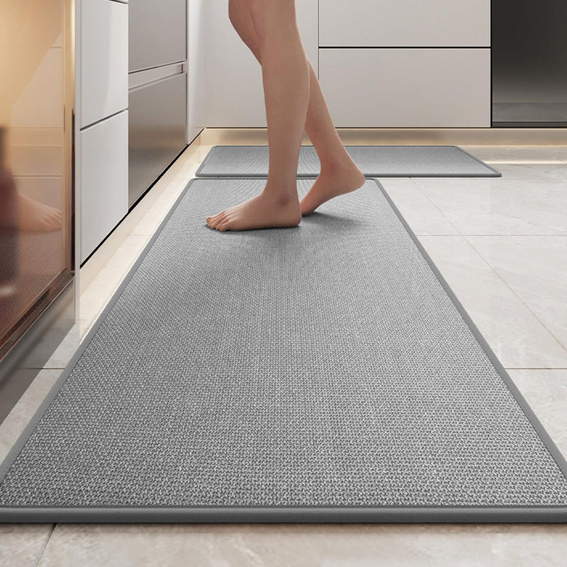Non-Slip Washable Linen Kitchen Runner Rug