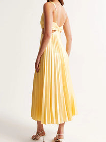 Pleated Maxi Dress
